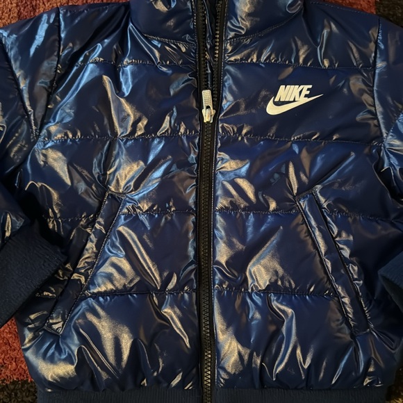 Toddler Nike Hooded‎ Puffer Bomber Jacket - Picture 4 of 11